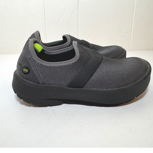 OOFOS Shoes - OOFOS OOmg Low Recovery Shoe Black Gray Mesh Slip On Sneakers Womens 5 EU 36